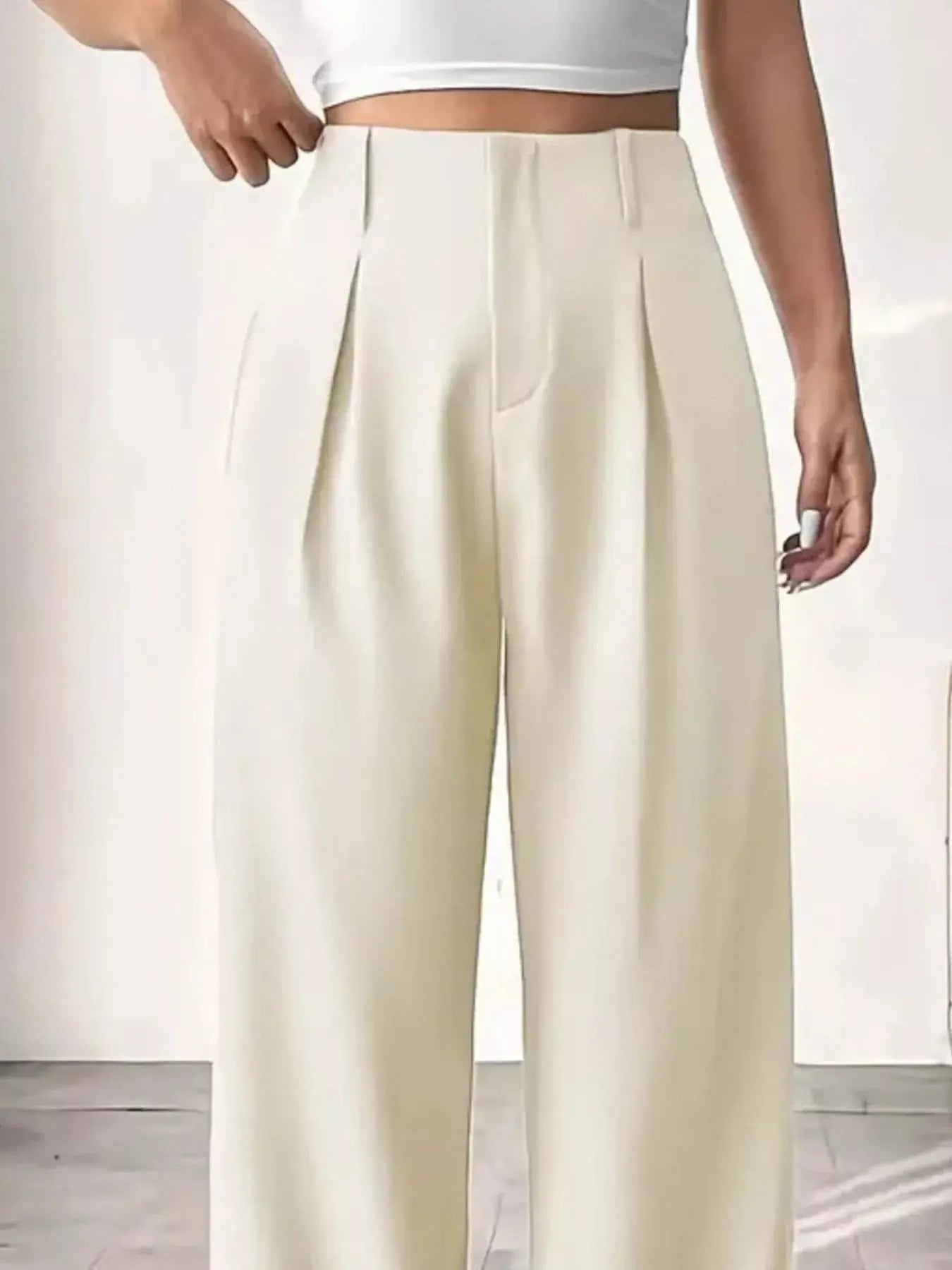 Wide Leg Pleated Pants  Style Ratio