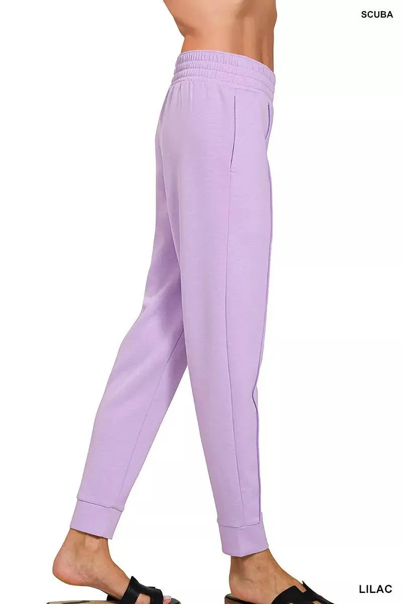 Zenana Scuba Mock Neck Sweatshirt and Joggers Set  Style Ratio