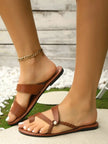 Toe Loop Flat Sandals  Style Ratio