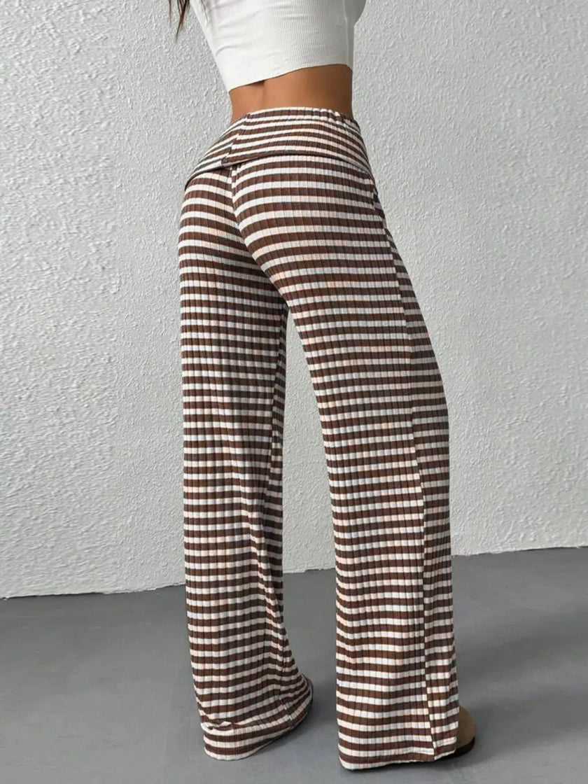 Striped Wide Leg Pants  Style Ratio
