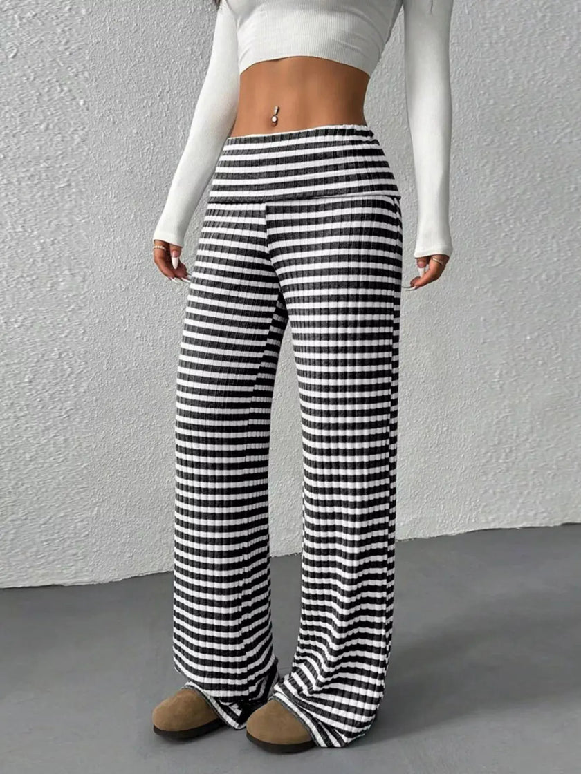 Striped Wide Leg Pants  Style Ratio