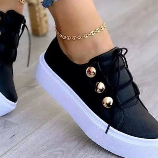 Round Toe Platform Sneakers  Style Ratio