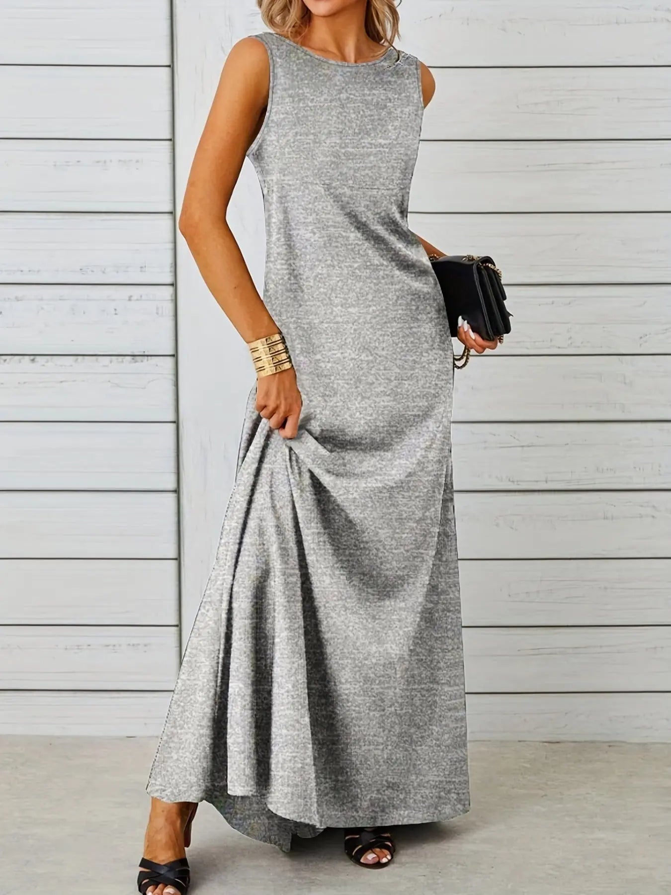Sleeveless Flowy Maxi Dress  Style Ratio