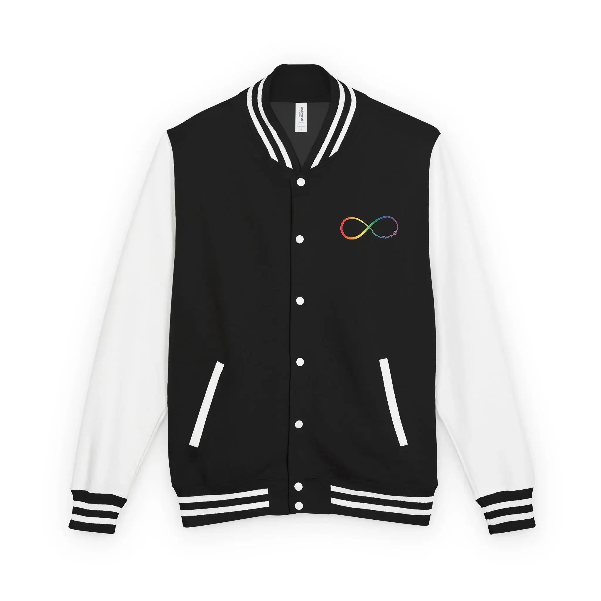 Neurospicy: Rainbow Infinity Inclusion Letterman Jacket  Style Ratio