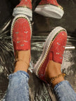 Rhinestone Embellished Platform Loafers  Style Ratio