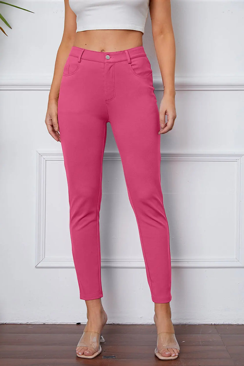 Basic Bae Stretchy Stitch Pants  Style Ratio