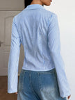 Striped Button-Down Slim Fit Shirt  Style Ratio