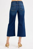 RISEN Full Size Tummy Control High Rise Crop Wide Jeans  Style Ratio