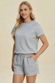 Double Take Short Sleeve Top and Shorts Set  Style Ratio