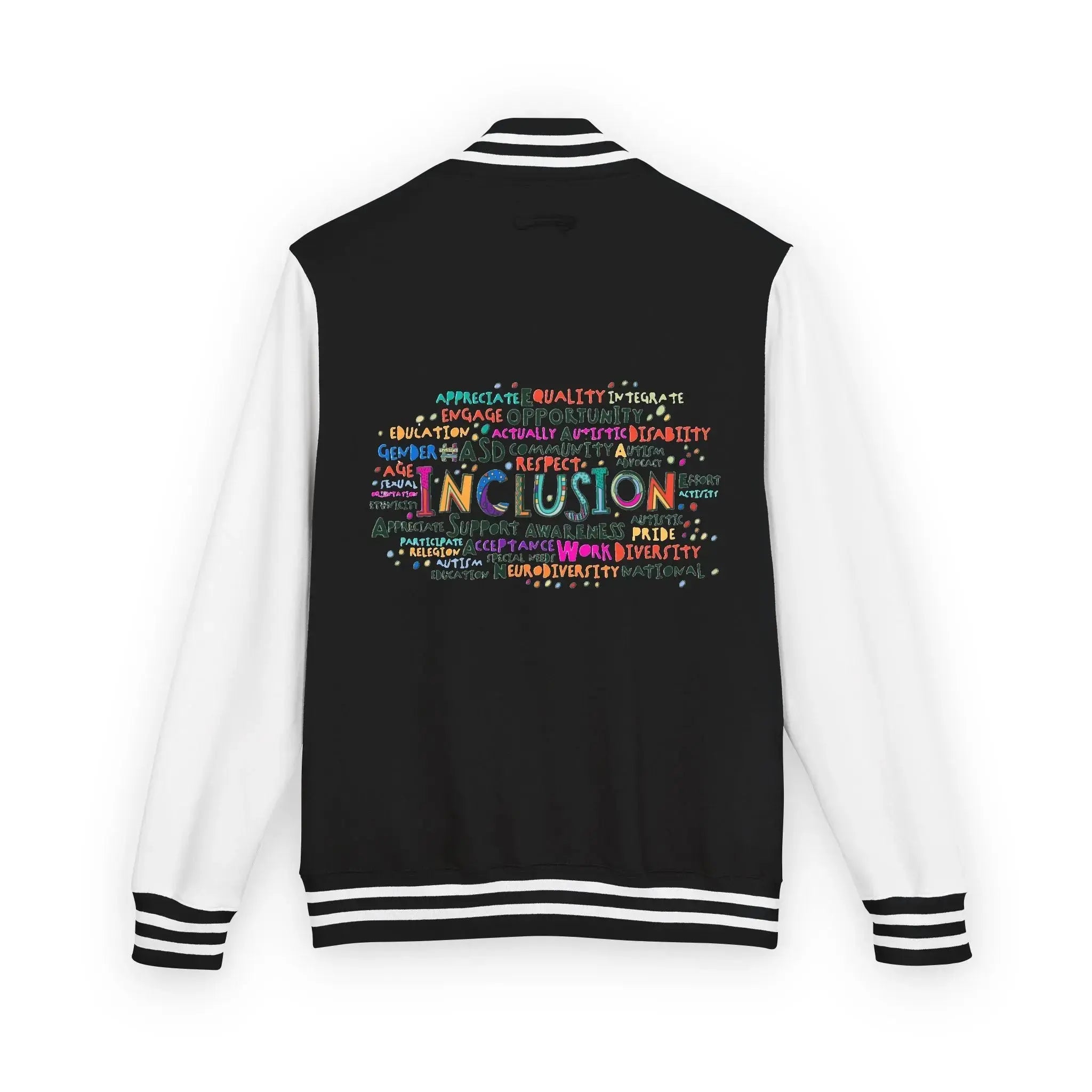 Neurospicy: Rainbow Infinity Inclusion Letterman Jacket  Style Ratio