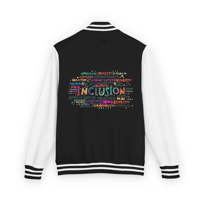 Neurospicy: Rainbow Infinity Inclusion Letterman Jacket  Style Ratio