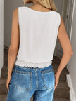 Smocked Waist Round Neck Tank  Style Ratio