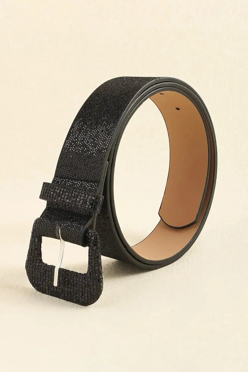 Glitter PU Leather Belt  Style Ratio