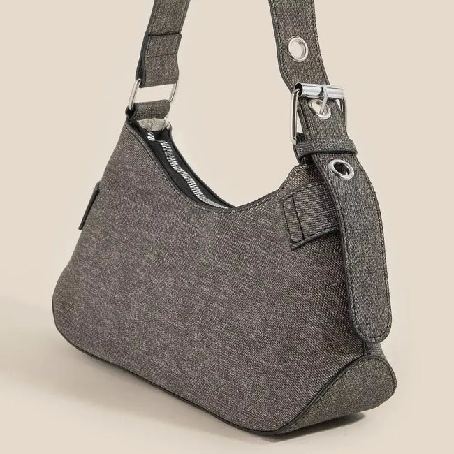 Fame Denim Belt Accent Shoulder Bag  Style Ratio