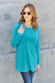 Basic Bae Full Size Round Neck Long Sleeve Top  Style Ratio