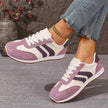 Striped Lace-Up Casual Sneakers  Style Ratio