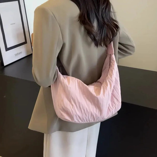 Pleated Dumpling Crossbody Bag  Style Ratio