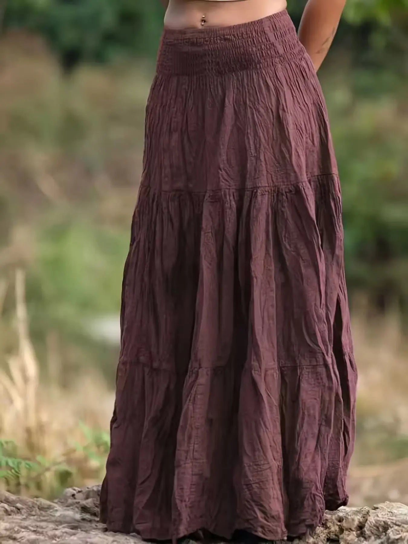 Tiered Maxi Skirt  Style Ratio