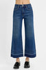 RISEN Tummy Control High Rise Crop Wide Hem Jeans  Style Ratio
