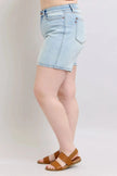 Judy Blue 2 Button Denim Shorts with Pockets  Style Ratio