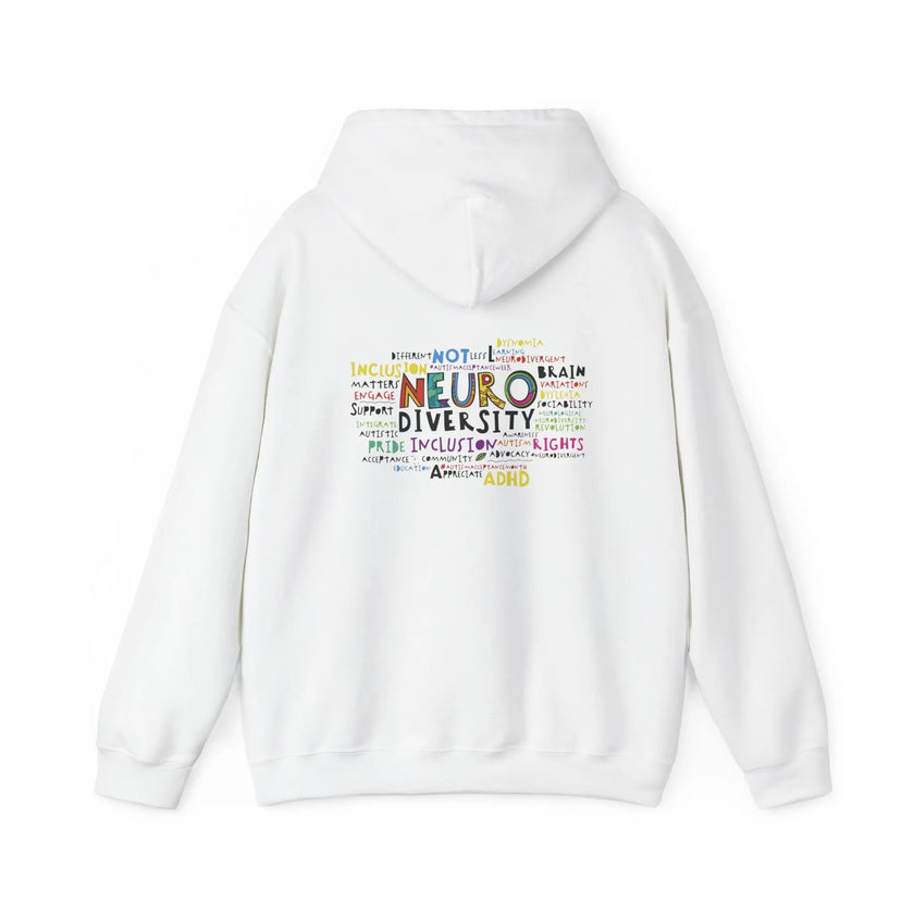 Neurospicy: Neurodiversity Infinity - Neuro Word Cloud Hoodie  Style Ratio