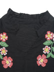 Floral Puff Sleeve Notched Blouse  Style Ratio