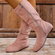 Round Toe Side Zip Boots  Style Ratio