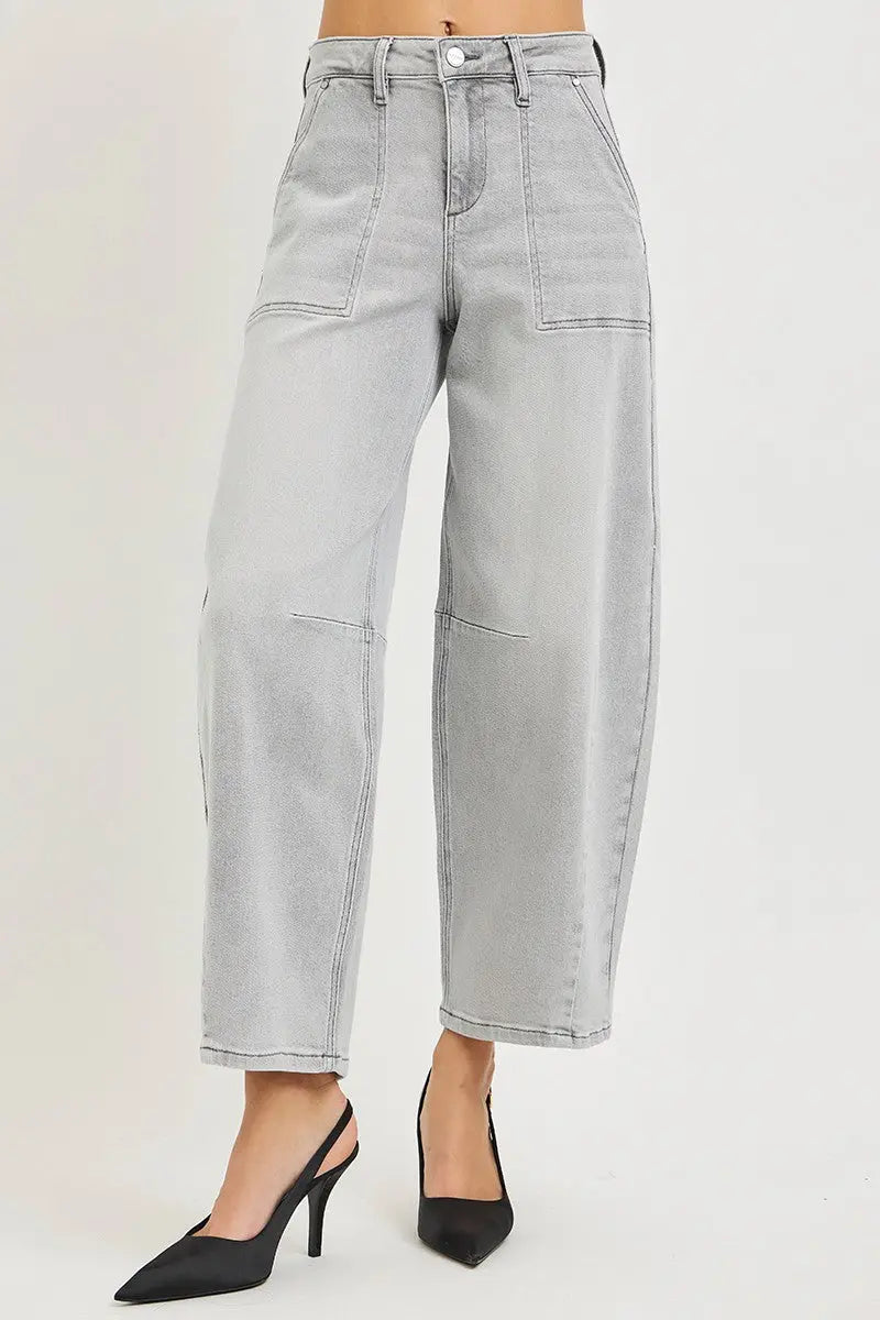 RISEN Slouchy Cropped Barrel Jeans  Style Ratio