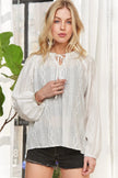 Adora Cotton Peasant Blouse  Style Ratio