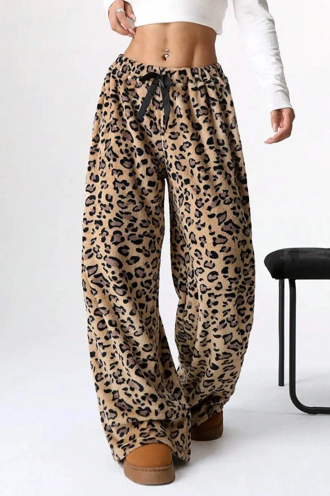Leopard Wide Leg Pants  Style Ratio