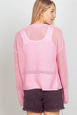VERY J Eyelet Open Front Long Sleeve Cardigan  Style Ratio