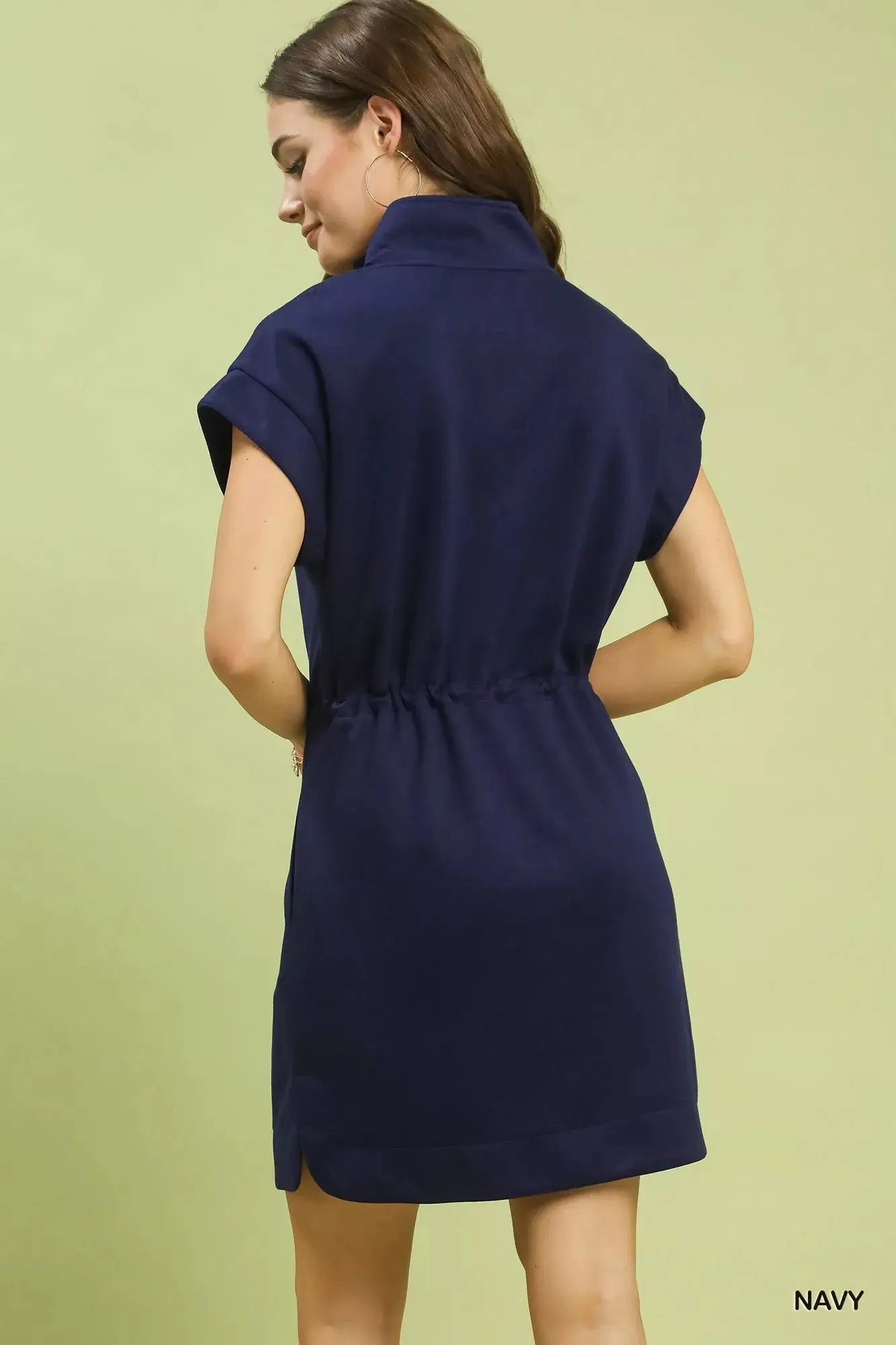 Umgee Dolman Sleeve Zip Detail Dress  Style Ratio