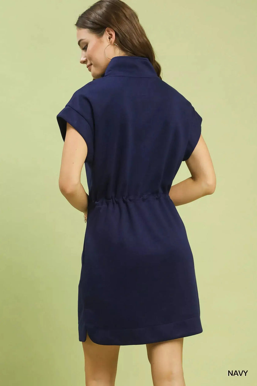 Umgee Dolman Sleeve Zip Detail Dress  Style Ratio