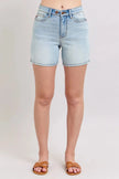 Judy Blue 2 Button Denim Shorts with Pockets  Style Ratio