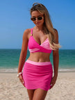 Two Tone Cami and Skort Swim Set  Style Ratio