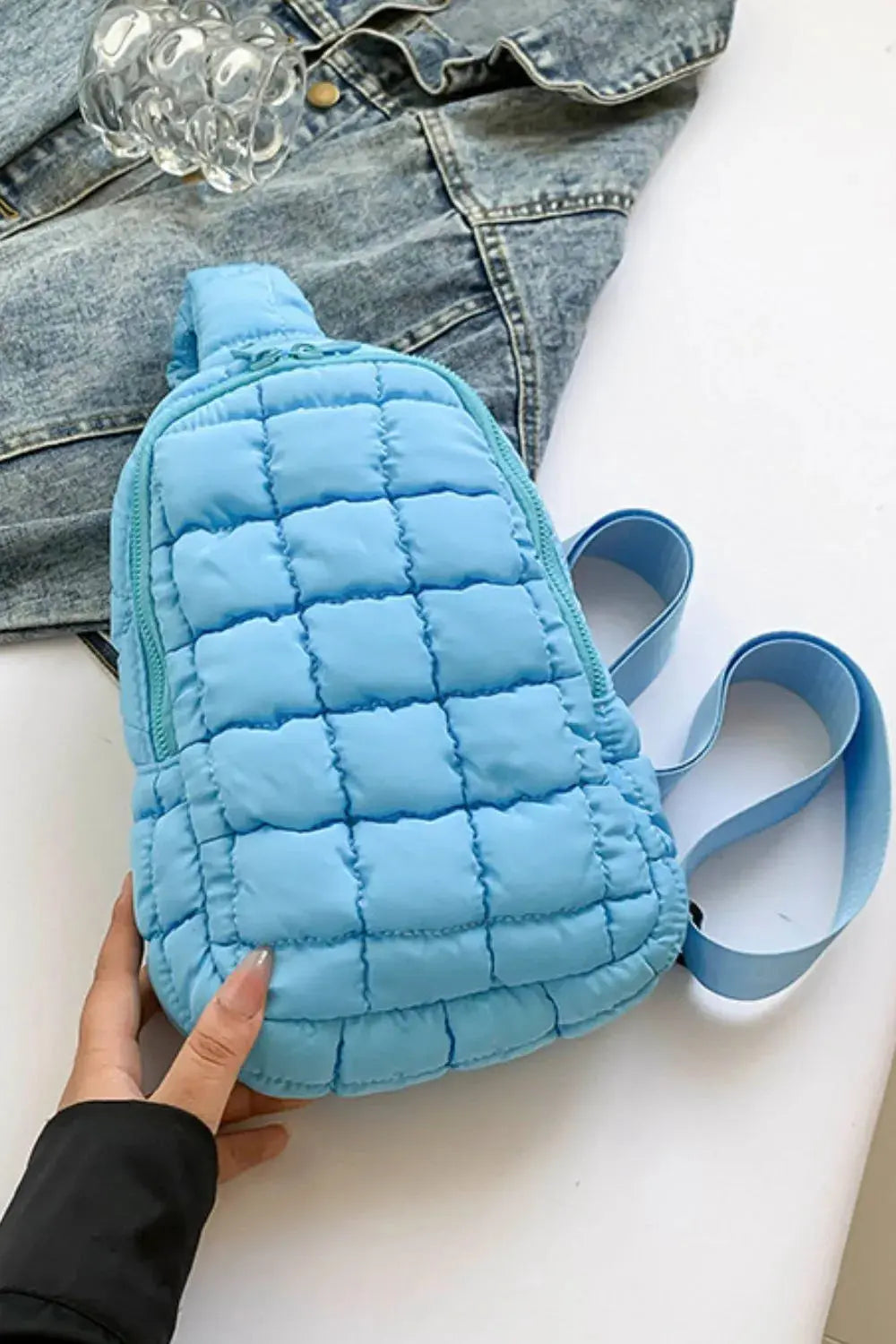 Quilted Nylon Crossbody Bag  Style Ratio