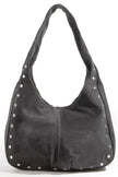 Fame Faux Suede Studded Trim Hobo Bag  Style Ratio