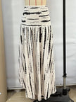 Smocked Asymmetrical Hem Skirt  Style Ratio