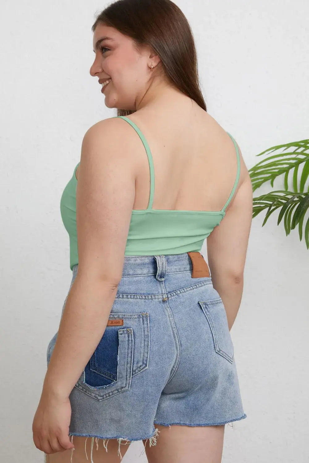 Basic Bae Full Size Round Neck Slim Tank Top  Style Ratio