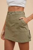Annie Wear Cargo Denim Mini Skirt  Style Ratio
