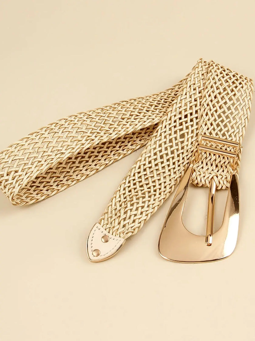 Irregular Buckle Braid Belt  Style Ratio