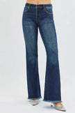 RISEN Full Size Tummy Control Mid Rise Flare Jeans  Style Ratio