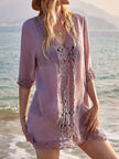 Lace Trim V-Neck Cover-Up  Style Ratio