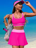 Scoop Neck Top and Skort Swim Set  Style Ratio