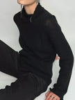 Mock Neck Long Sleeve Sweater  Style Ratio