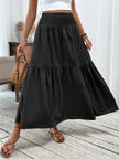Smocked Waist Tiered Skirt  Style Ratio