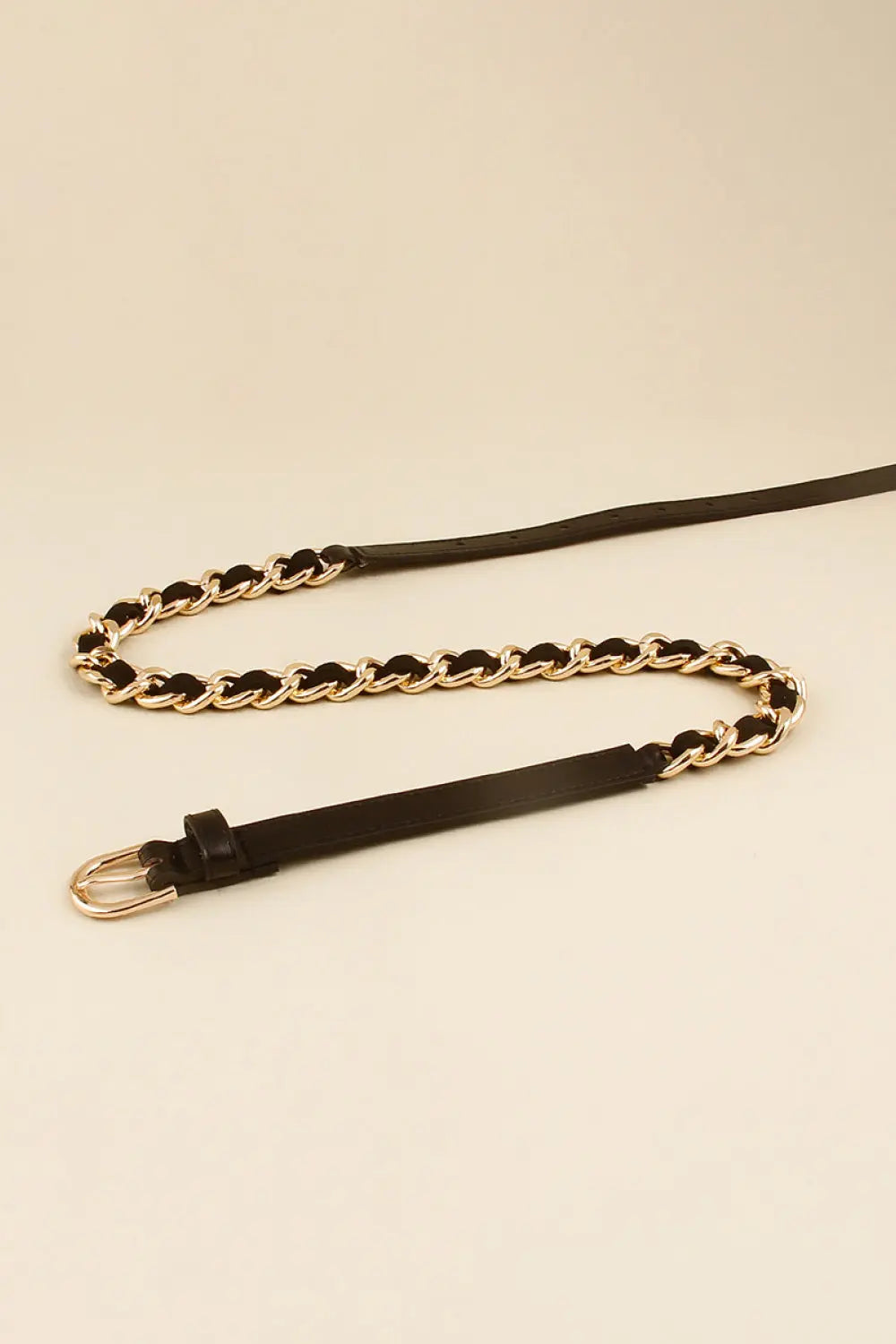 PU Chain Skinny Belt  Style Ratio