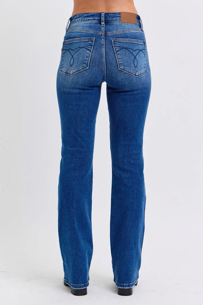 Judy Blue Bootcut Jeans with Thermal Lining Trendsi
