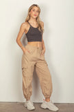 Very J Elastic Waist Cargo Pants  Style Ratio