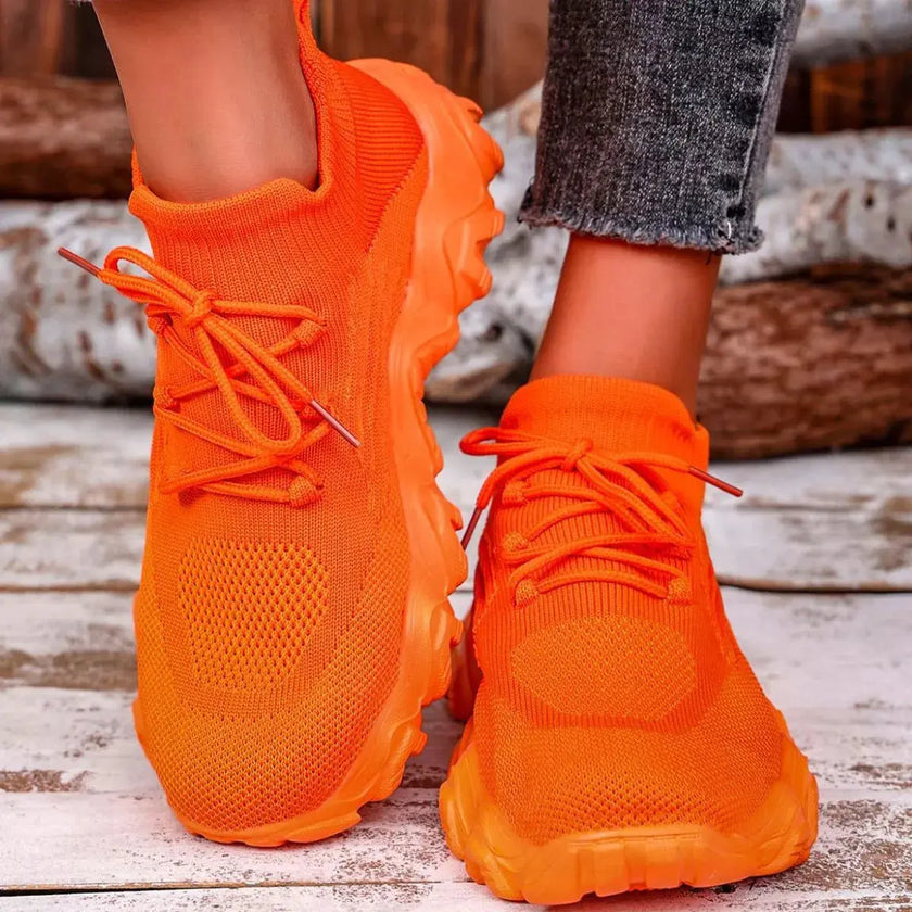 Round Toe Lace Up Athletic  Style Ratio